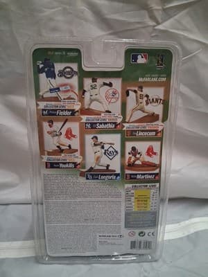 MLB Sports Picks Series 26 Evan Longoria Action Figure [White Jersey] - Thumbnail 2
