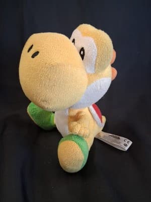 Nintendo Mario Super Bros Wii Yellow Yoshi Plush Toy Vintage RARE - Thumbnail 2