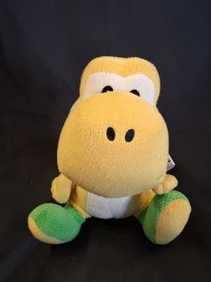 Nintendo Mario Super Bros Wii Yellow Yoshi Plush Toy Vintage RARE - Thumbnail 4