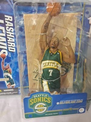 NBA Series 10 Rashard Lewis Action Figure Seattle Sonics McFarlane - Thumbnail 2