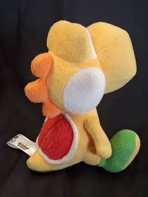 Nintendo Mario Super Bros Wii Yellow Yoshi Plush Toy Vintage RARE - Thumbnail 6