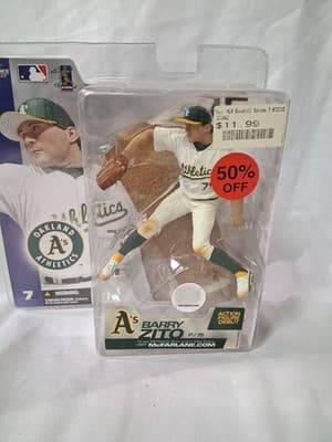 Oakland A's Athletics Barry Zito McFarlane MLB Series 7 Baseball Figure 2003 - Thumbnail 2
