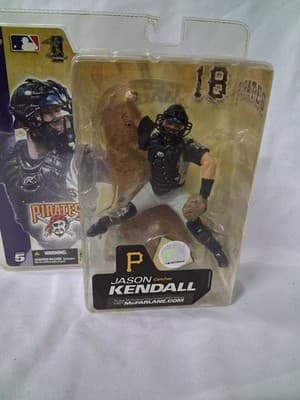 McFarlane's SportsPicks Jason Kendall Pirates Catcher Rare GRAY VARIANT - Thumbnail 2