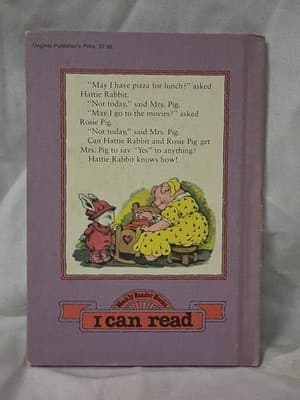1986 Hurray For Hattie Rabbit Book By Dick Gackenbach EUC - Thumbnail 2