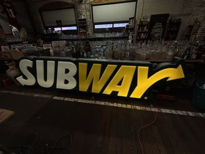 12 foot Light UP Subway Sign Working - Thumbnail 5