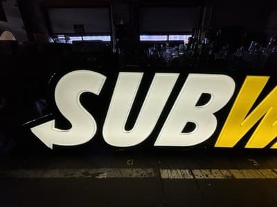 12 foot Light UP Subway Sign Working - Thumbnail 2