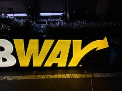 12 foot Light UP Subway Sign Working - Thumbnail 3