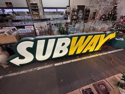 12 foot Light UP Subway Sign Working - Thumbnail 4