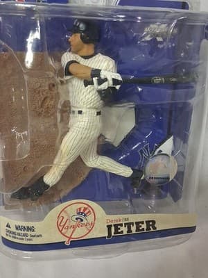 Derek Jeter McFarlane MLB Series 22 New York Yankees Pinstripe Jersey - Thumbnail 2