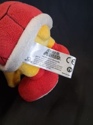 Super Mario Flying Koopa Paratroopa Turtle Plush 6" Red Shell Little Buddy GUC - Thumbnail 4
