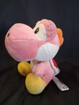 Super Mario Pink Yoshi Plush 8" Stuffed Animal Nintendo - Thumbnail 4