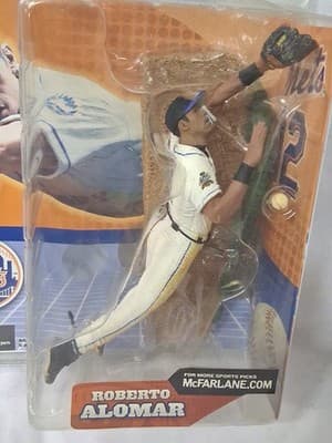 Roberto Alomar Mets MLB 2002 McFarlane Figurine Sealed New - Thumbnail 2