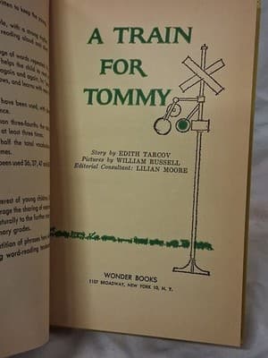 A Train For Tommy Easy Reader By Edith Tarcov Wonder Books 1962 Ex-Library - Thumbnail 7