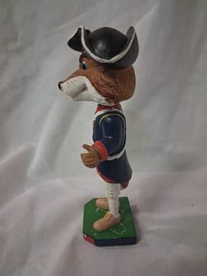 SLYDE the FOX New England Revs Revolution SGA MLS Mascot Bobblehead No Flag Pole - Thumbnail 4