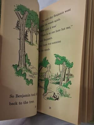 Wonder Books Easy Reader - Benjamin in the Woods by Eleanor Clymer - HC 1962 S3 - Thumbnail 6