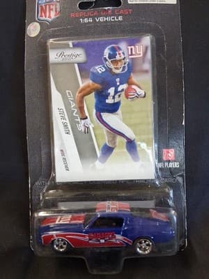 New York Giants Diecast Ford Car With Steve Smith Prestige Card - Thumbnail 2