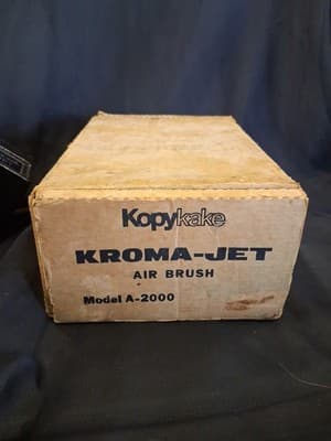 Vintage Used Kroma Jet A-2000 Airbrush Unit by Kopykake Tested Works With Box - Thumbnail 7