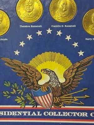 Shell Oil Presidential Collector Coins 1992 8 Coins Complete - Thumbnail 3