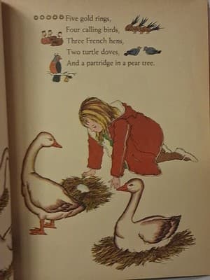 1963, "THE TWELVE DAYS OF CHRISTMAS" A CHRISTMAS CAROL A Little Golden Book - Thumbnail 5