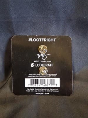 Loot Fright 2” Zombie Girl Hula Dancer Pin By Artist Tom Kurzanski Loot Crate - Thumbnail 3