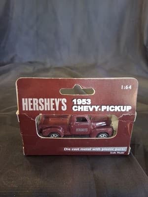 Hershey's 1953 Chevrolet Pick Up Truck 1:64 Brown Welly Die Cast Souvenir - Thumbnail 3