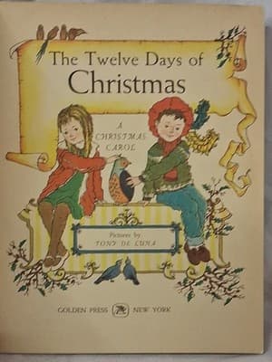 1963, "THE TWELVE DAYS OF CHRISTMAS" A CHRISTMAS CAROL A Little Golden Book - Thumbnail 3