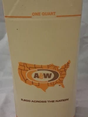 1972 Vintage A&W Root Beer Plastic Cup 1 Quart Extremely Scarce HTF Unused🥤 - Thumbnail 2