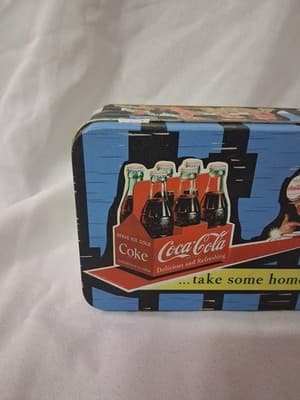 2003 Tin Box Coca-Cola Take Some Home Today Slogan - Thumbnail 2