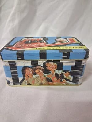 2003 Tin Box Coca-Cola Take Some Home Today Slogan - Thumbnail 4