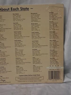 United States Of America Puzzle Deluxe Vintage Melissa & Doug Llc - Thumbnail 7