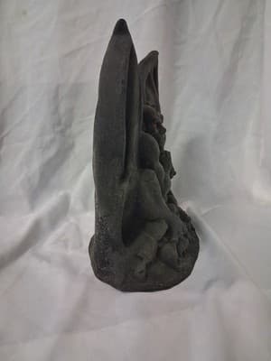 Vintage 19990s Rubber Latex Gargoyle Halloween Decor Red Eyes Skulls Gothic - Thumbnail 7