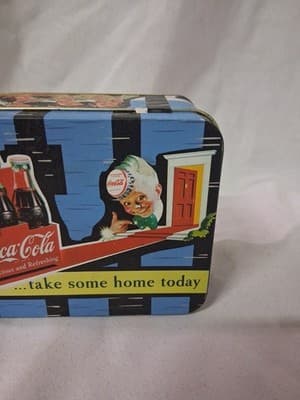 2003 Tin Box Coca-Cola Take Some Home Today Slogan - Thumbnail 3