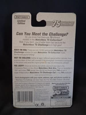 Matchbox 75 Challenge "One of 10k" #72 Chevy K-1500 Pickup - 1:64 Diecast Car - Thumbnail 3