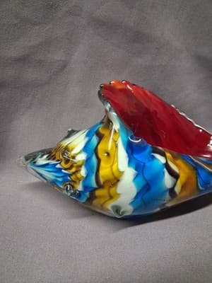 Murano Glass Conch Shell Nice Piece - Thumbnail 3