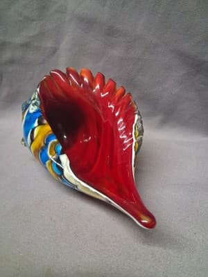 Murano Glass Conch Shell Nice Piece - Thumbnail 5