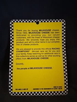 Racing Champions Mark Martin Milkhouse Cheese card & car T-Bird - Thumbnail 3