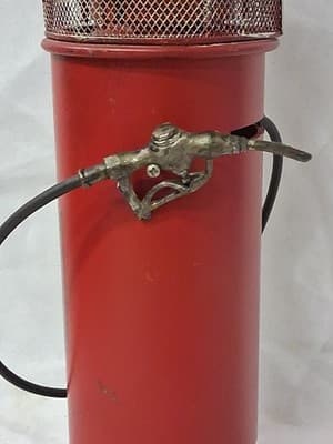 Route 66 Gas Pump Model Red Fire Chief 14 Inches Tall Decorative Modern Decor - Thumbnail 5