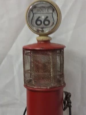 Route 66 Gas Pump Model Red Fire Chief 14 Inches Tall Decorative Modern Decor - Thumbnail 2