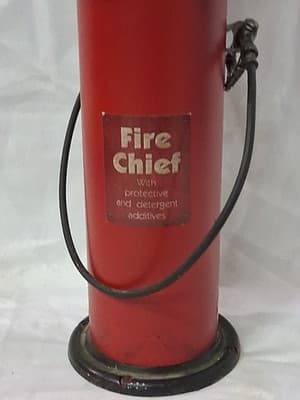 Route 66 Gas Pump Model Red Fire Chief 14 Inches Tall Decorative Modern Decor - Thumbnail 3