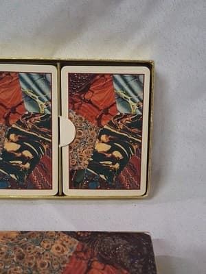 PIATNIK MADE IN AUSTRIA BOX SET CREATIVE PAPERS BIBLIOTHEQUE PLAYING CARDS MCM - Thumbnail 6
