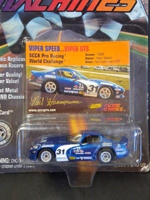 VIPER GTS JOHNNY LIGHTNING RACING MACHINES 1:64 Diecast Car New/Sealed - Thumbnail 2