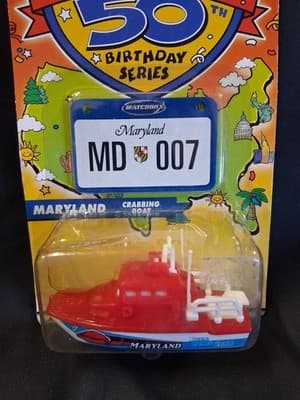 Matchbox Across America 50th Birthday series Maryland Crabbing Boat New - Thumbnail 2