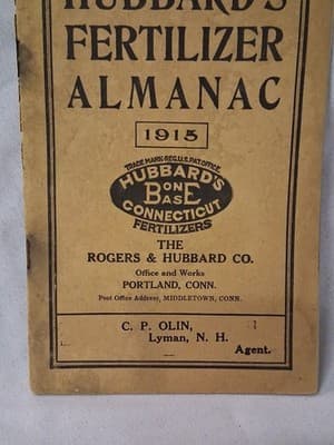 Hubbard’s Fertilizers Catalog 1915 Rogers & Hubbard Portland CT Vintage - Thumbnail 2
