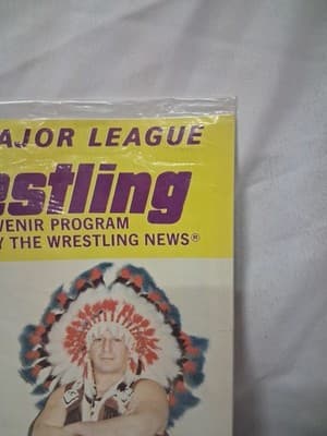 WWF MAJOR LEAGUE WRESTLING OFFICIAL PROGRAM #154 (1982) JAY STRONGBOW Bag/Board - Thumbnail 5
