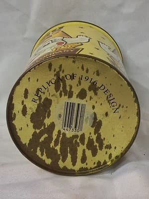 Vintage 1982 Zu Zu Ginger Snaps 8oz Metal Tin Replica 1916 Design - Thumbnail 4