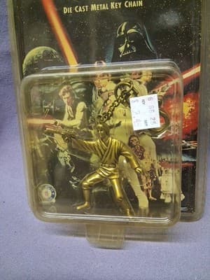 STAR WARS - Luke Skywalker Die Cast Metal Key Chain unopened - Thumbnail 2