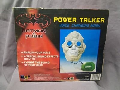 NEW SEALED 1997 BATMAN & ROBIN POWER TALKER MR FREEZE VOICE CHANGING MASK RARE!! - Thumbnail 5