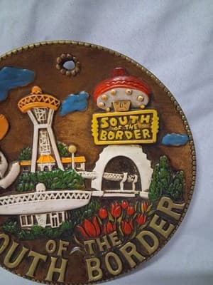 Vintage South Of the Border Souvenir Plate South Carolina Wall Hanging Decor - Thumbnail 3