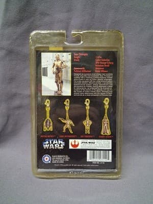 Star Wars 1996 Placo Toys Die Cast Metal Keychain C3PO See-Threepio - Thumbnail 3