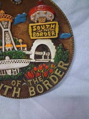 Vintage South Of the Border Souvenir Plate South Carolina Wall Hanging Decor - Thumbnail 5